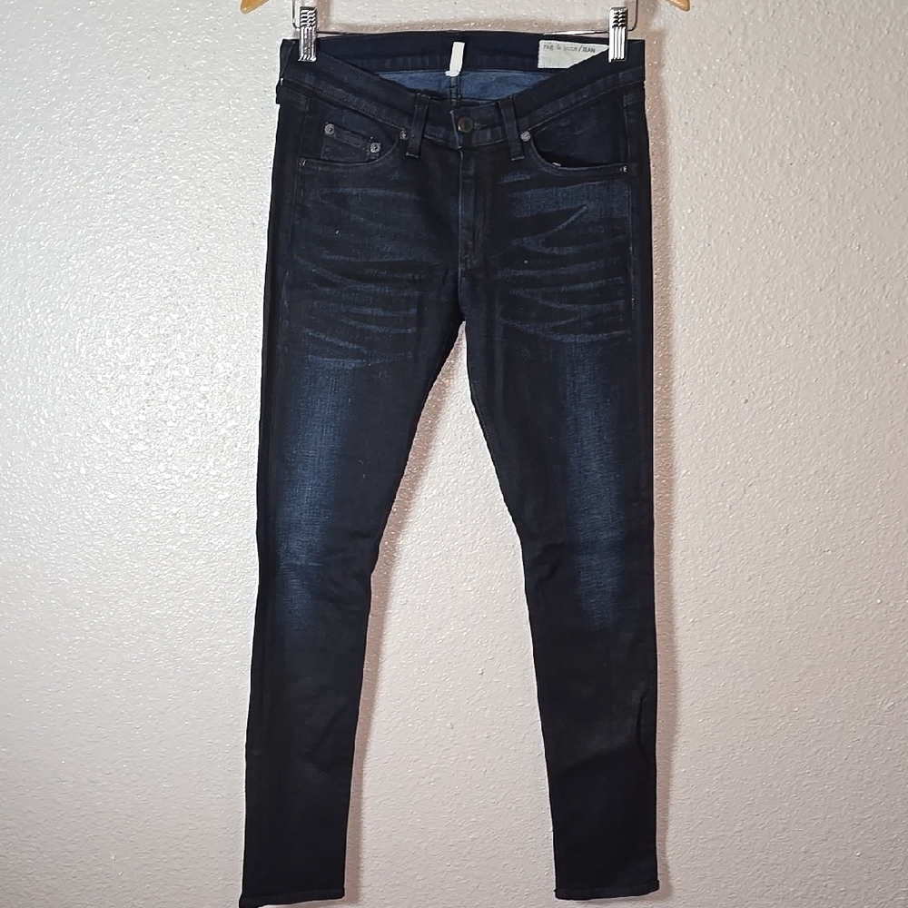 Rag & Bone Low Rise Deep Indigo Jeans - Picture 1 of 6